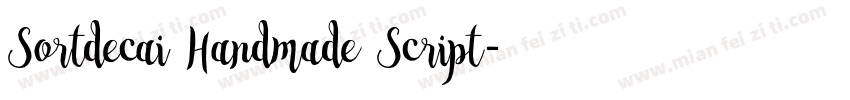 Sortdecai Handmade Script字体转换